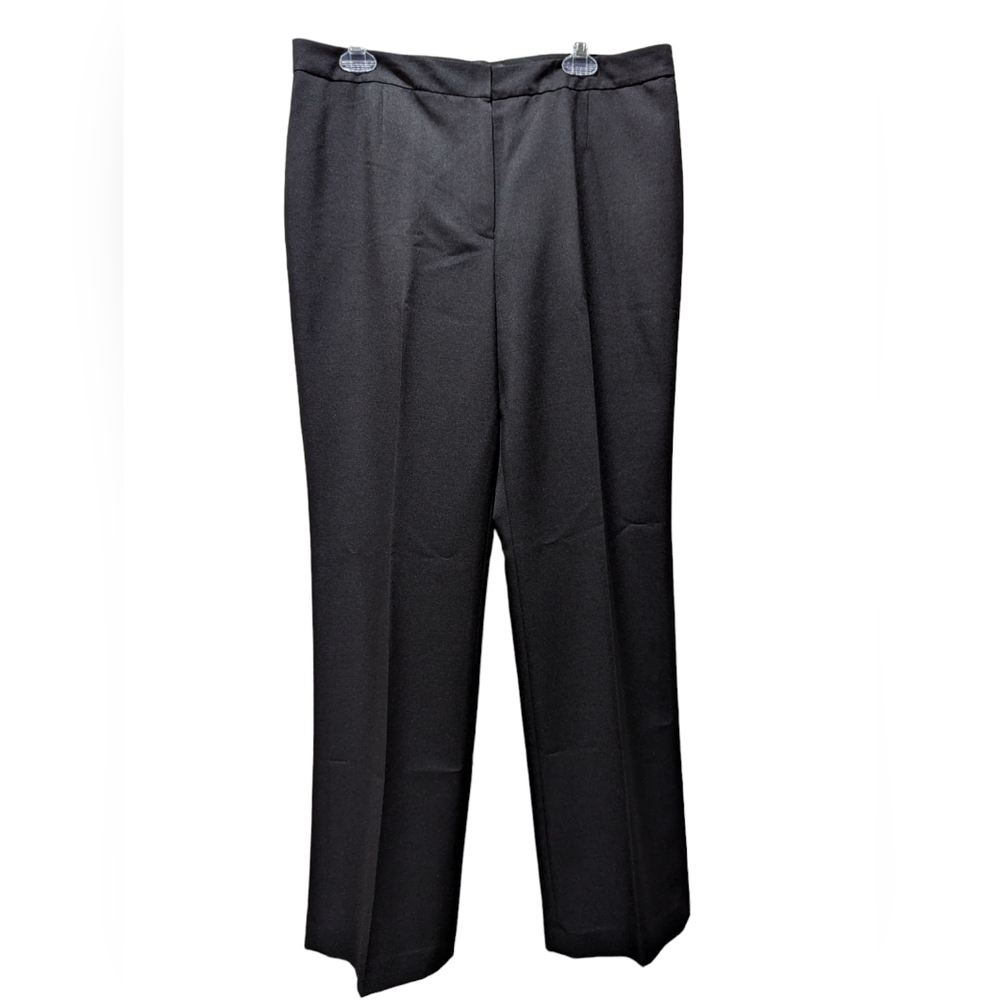 Black Label Evan-Picone Suit Pants NWOT Black Straight Fit 12